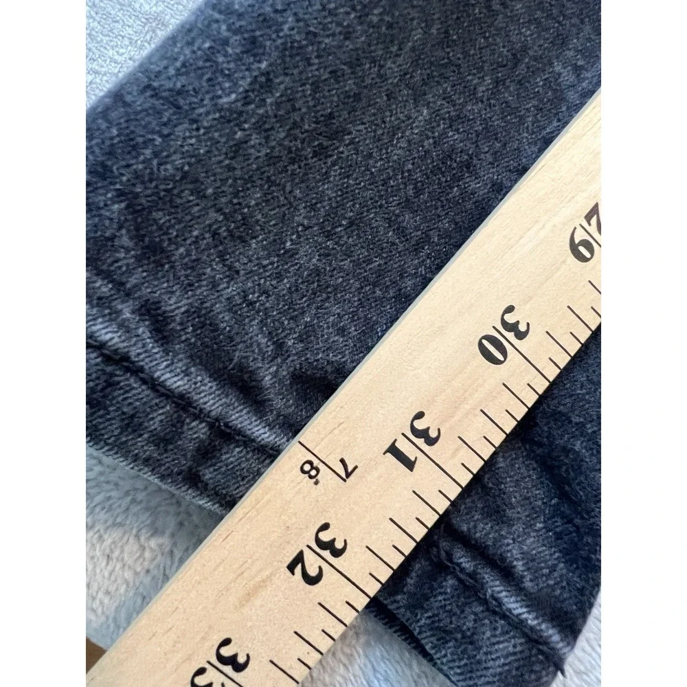 Levi's Mens Jeans 34x34 Black Stretch Denim 514 Straight Fit